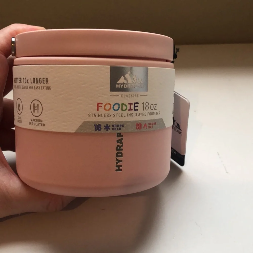 New Drink Water Bottle & Thermos Pink Matching Stainless Steel Lunchbox Set - Picture 9 of 13